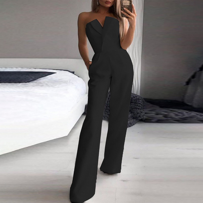 Janine | Dames Hoge Taille Jumpsuit