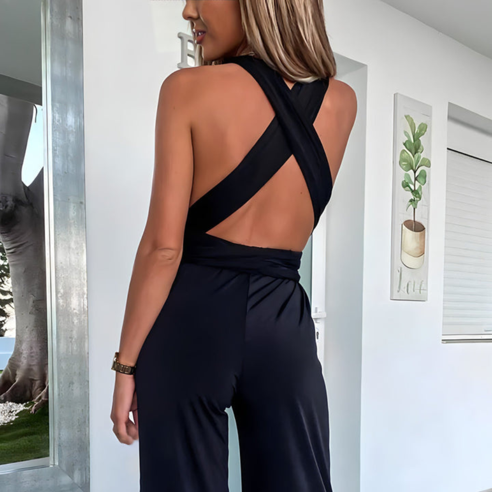 Donna | Dames Kruis Rugloos Jumpsuit