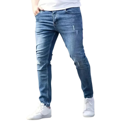 Isidro | Heren Lange Taille Broek | Denim