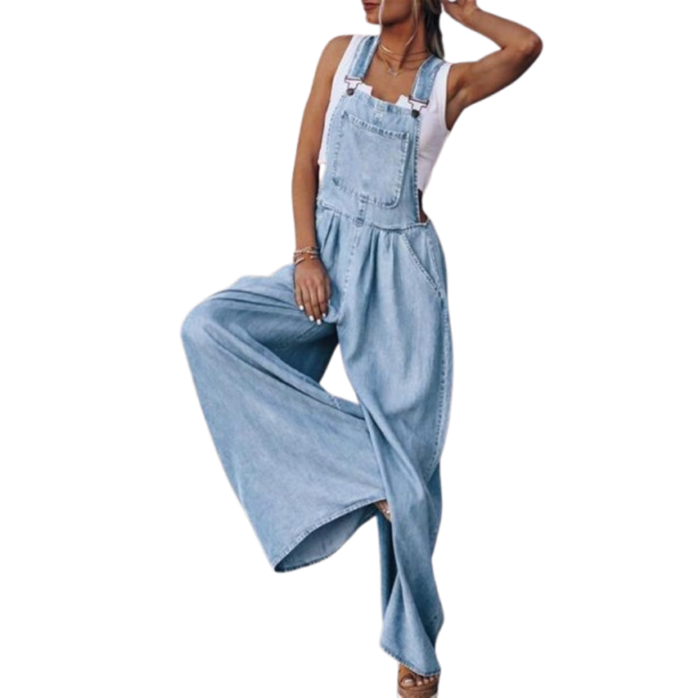 Cora | Dames Jean Loose Jumpsuit