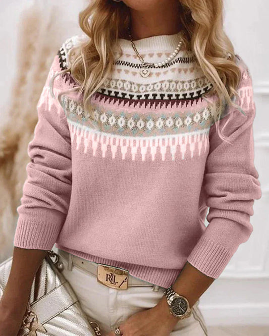 Aranka - Stylish bedrukte pullover met lange mouwen