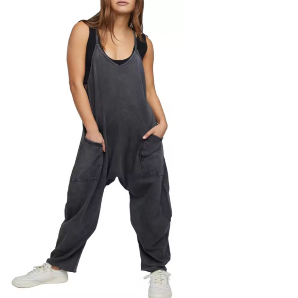 Camela | Dames Casual Met Grote Zak Jumpsuit