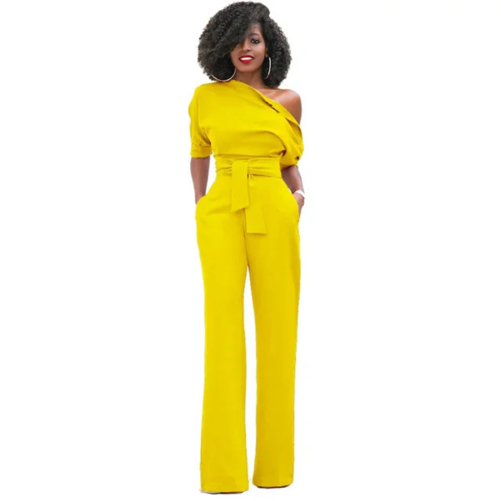 Marian | Dames Schoudervrij Jumpsuit