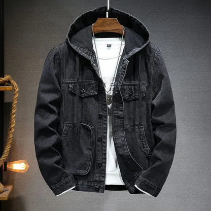 Rey | Heren Denim Jas met Capuchon | Winter