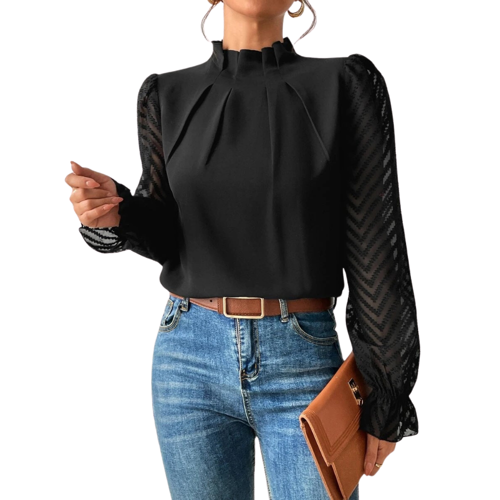 Alani | Dames Lange mouw Blouse | Elegant