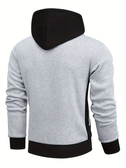 Bessel - Trendy Kleurblok-Hoodie voor Heren