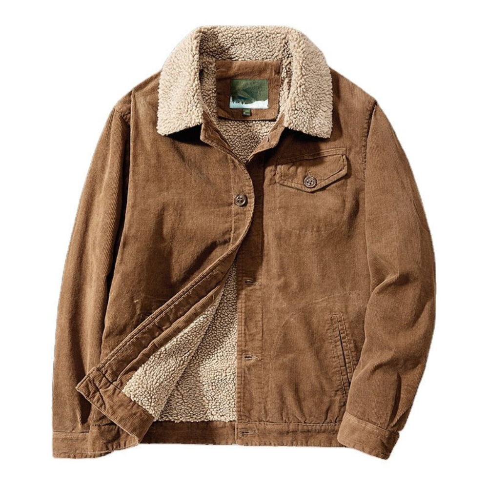 Dindo | Heren Corduroy Winter Jas | Warm