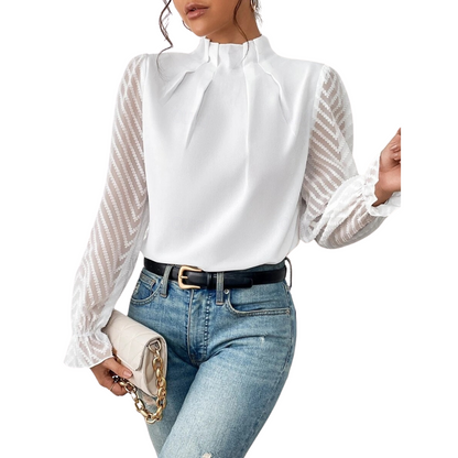 Alani | Dames Lange mouw Blouse | Elegant