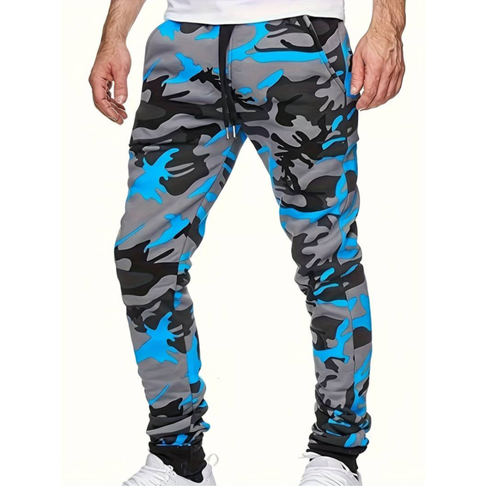 Marlon | Heren Gym Joggingbroek | Camouflage