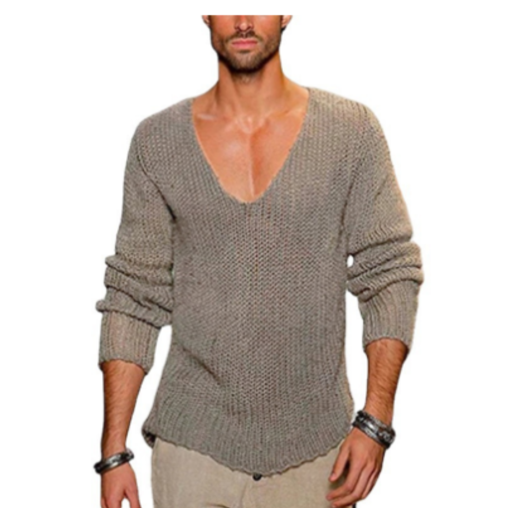 Alex | Heren V-hals Brei Trui | Warm