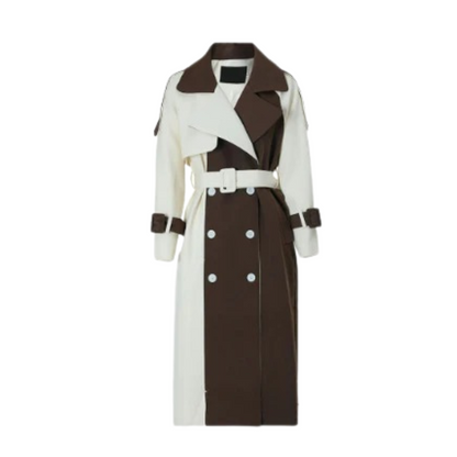 Fatima | Dames Lange Trench Jas | Casual