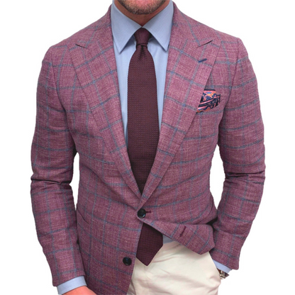 Liam | Heren Plaid Blazer | Lichtgewicht