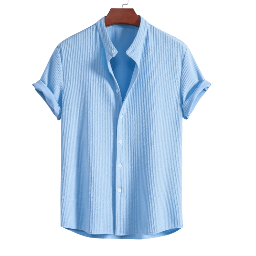 Abe | Heren Casual Korte Mouw Shirt | Knop