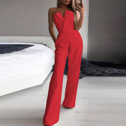 Janine | Dames Hoge Taille Jumpsuit