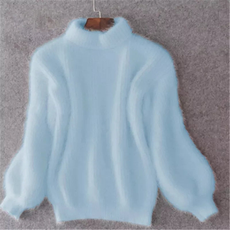 Estelle - Vintage Angora Pullover voor een Tijdloze Look