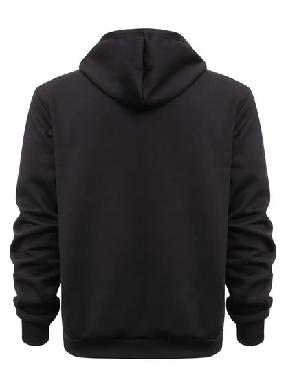 Koral - Trendy kleurblok hoodie met rits voor heren