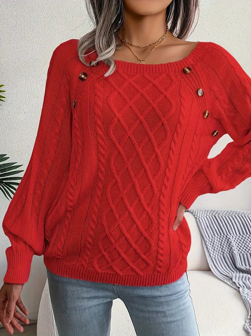 Leny - Casual pullover met ronde hals