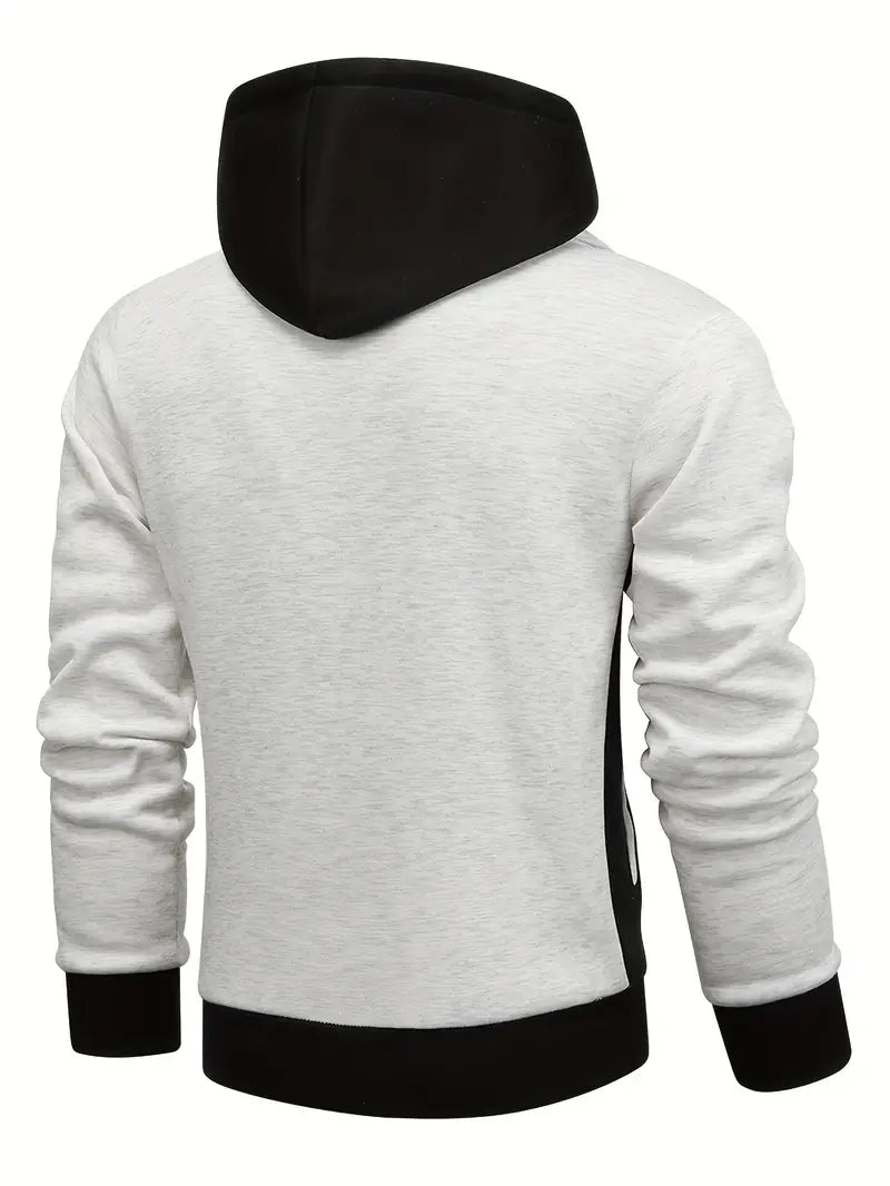 Bessel - Trendy Kleurblok-Hoodie voor Heren