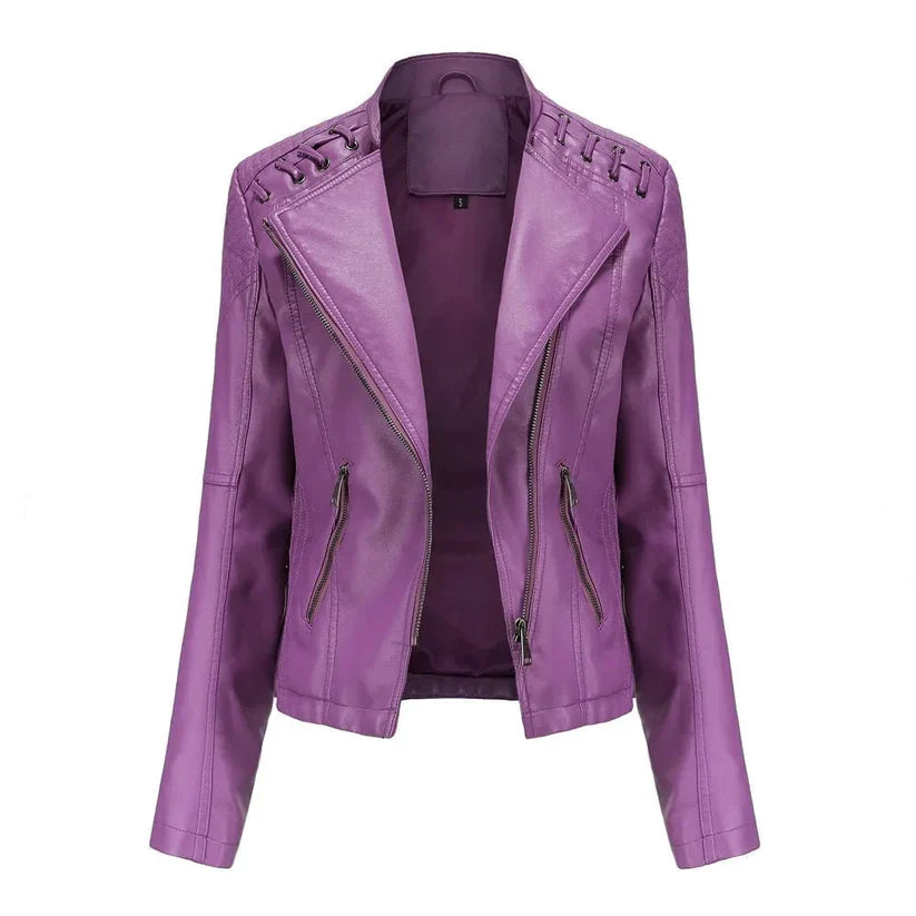 Luise - Stijlvolle Leren Jacket voor Dames