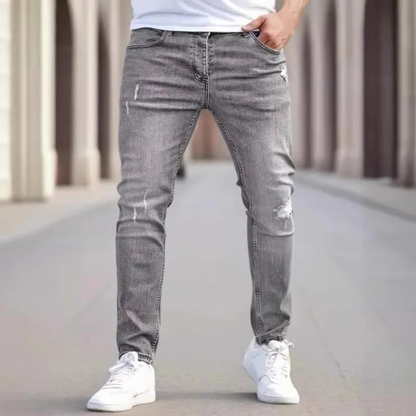 Isidro | Heren Lange Taille Broek | Denim