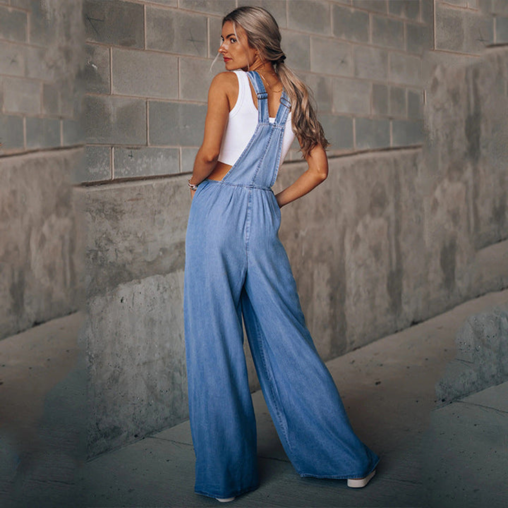 Cora | Dames Jean Loose Jumpsuit