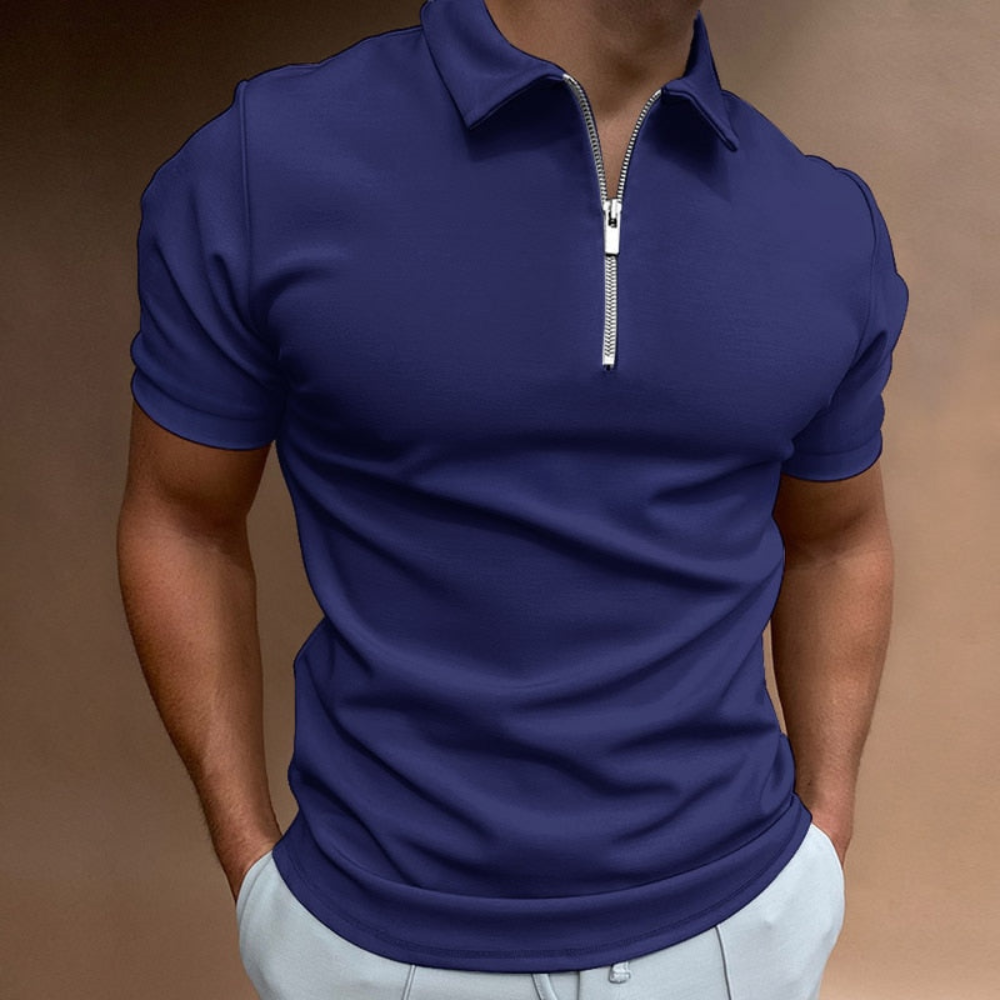 Aldo | Heren Poloshirt met Halve Rits