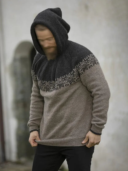 Ramon - Vintage Contrast Hoodie voor Mannen