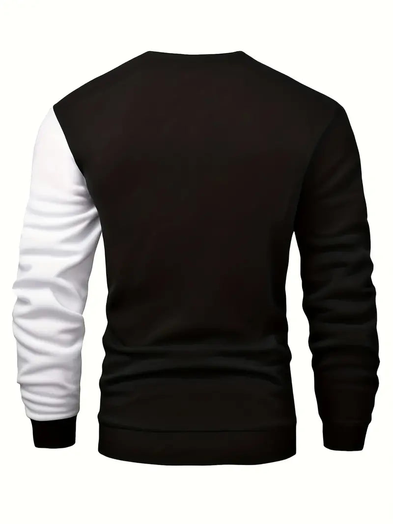 Loek - Trendy Kleurblok Pullover voor Heren