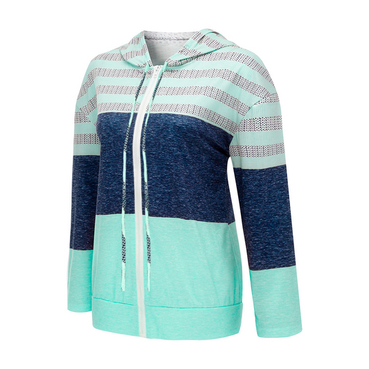 Gisella - Trendy Patchwork Hoodie voor Dames