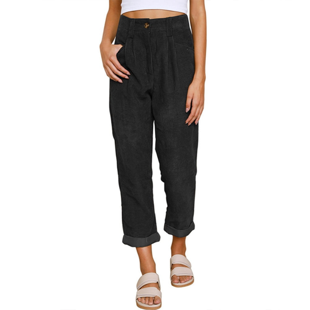 Margota | Dames Corduroy Broek | Hoog Getailleerde