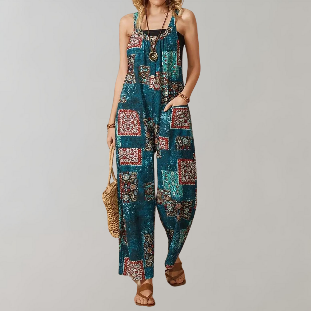 Suzy | Dames Mouwloos En Wijd Jumpsuit