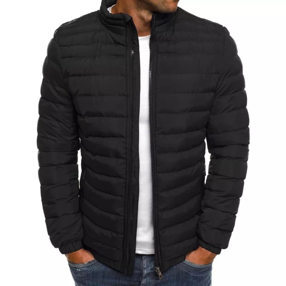 Dominick | Heren Warm Puffer Jasje | Rits Omhoog