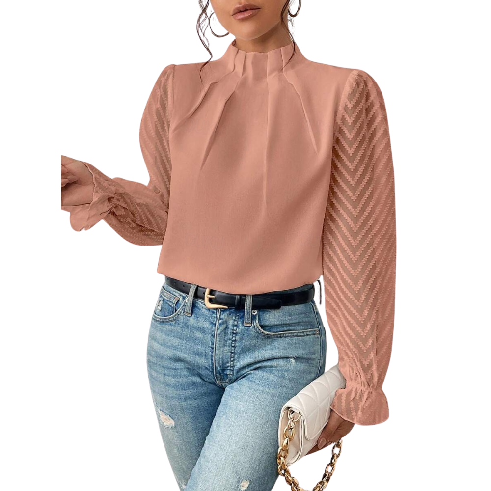 Alani | Dames Lange mouw Blouse | Elegant