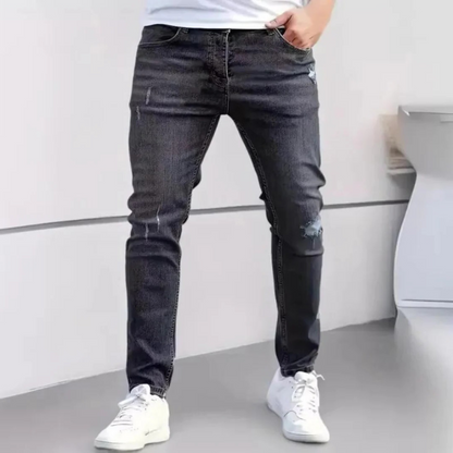 Isidro | Heren Lange Taille Broek | Denim