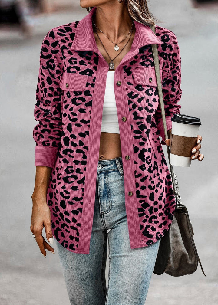 Kaela - Trendy Dames Leopardenjacke