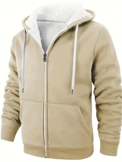 Rovan – Comfortabele heren hoodie met rits en warme voering