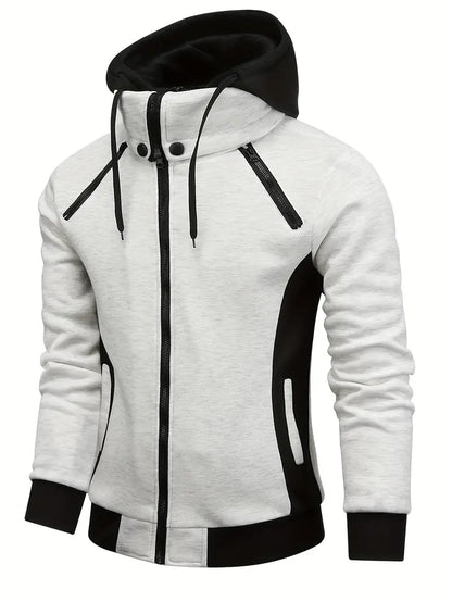 Bessel - Trendy Kleurblok-Hoodie voor Heren