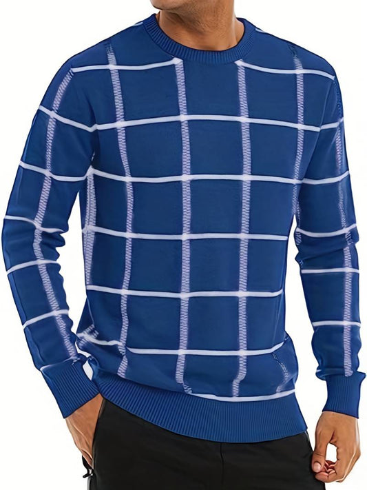 Kodiak - Trendy geruite pullover voor heren