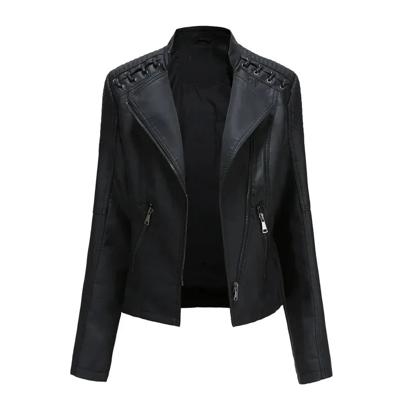 Luise - Stijlvolle Leren Jacket voor Dames