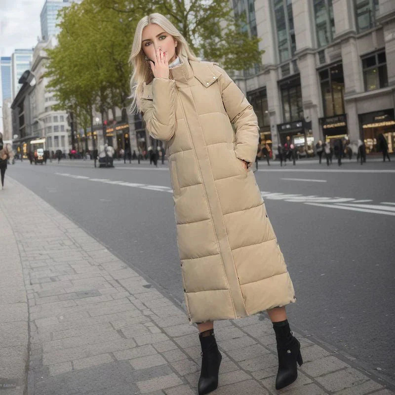 Sandra - Luxe Lange Winterjas voor Dames