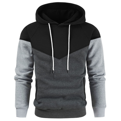 Vento - Stijlvolle kleurblokken hoodie voor heren