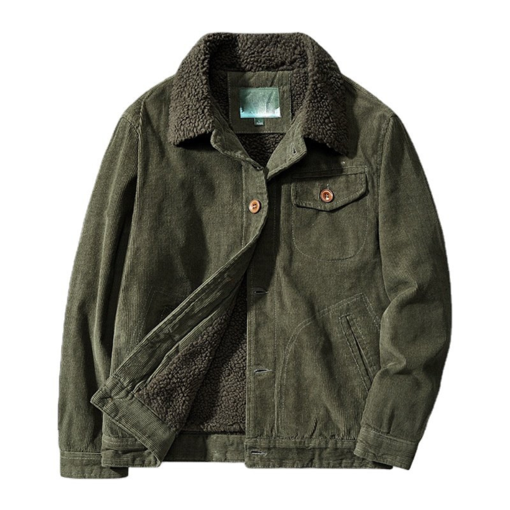 Dindo | Heren Corduroy Winter Jas | Warm