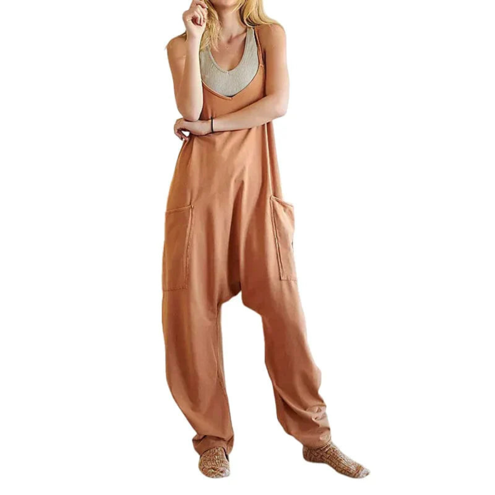 Gracela | Dames Oversized Mouwloos Jumpsuit