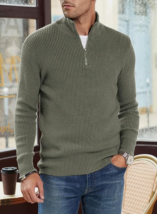 Dinant - Trendy pullover met rits voor heren