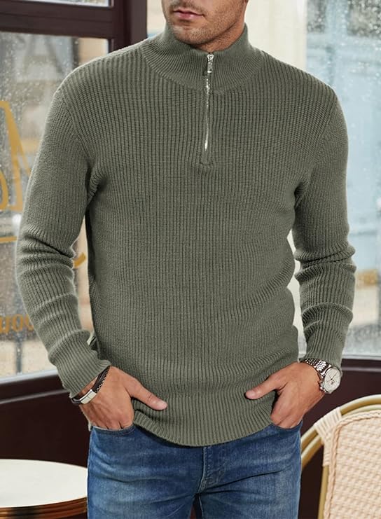Dinant - Trendy pullover met rits voor heren