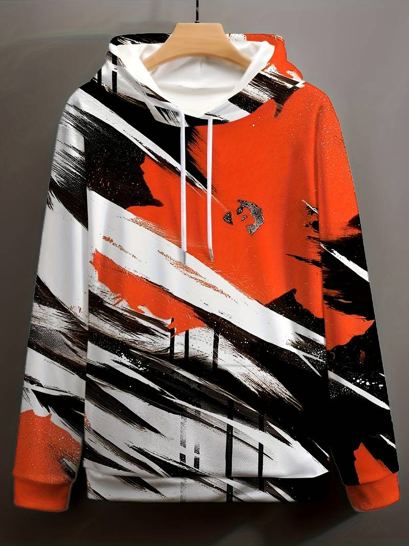 Enno - Trendy contrast hoodie voor heren