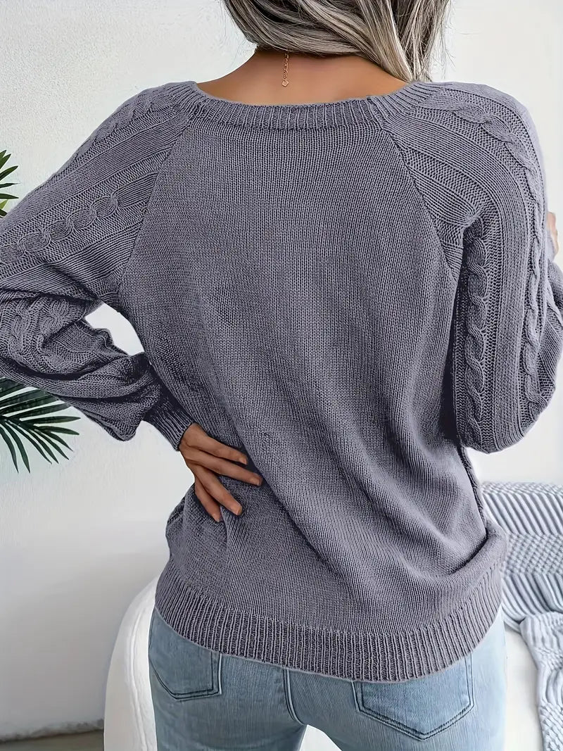 Leny - Casual pullover met ronde hals