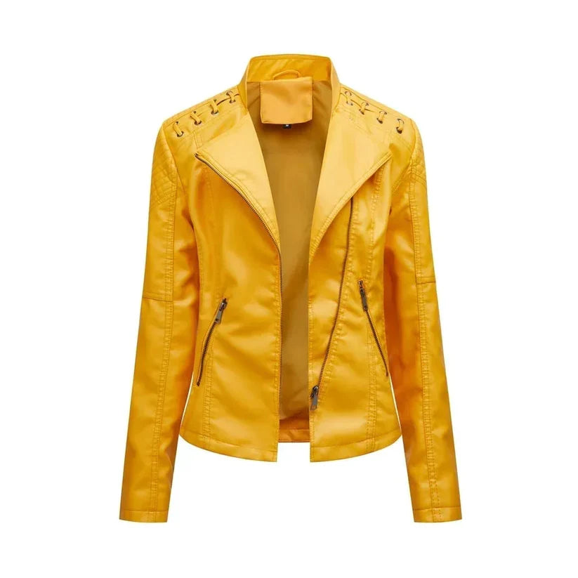 Luise - Stijlvolle Leren Jacket voor Dames