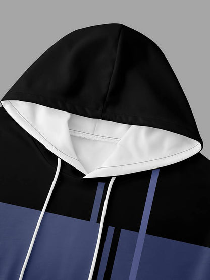 Trinity - Trendy Kleurblok Hoodie voor Mannen