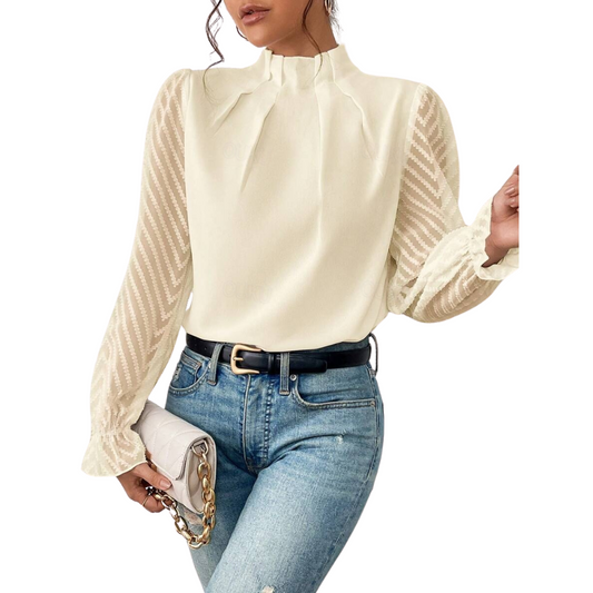 Alani | Dames Lange mouw Blouse | Elegant